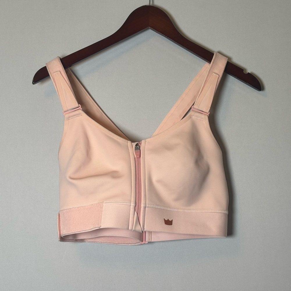 SHEFIT Flex Sports Bra Medium Support Pink/Gold Size 4 Luxe - Picture 3 of 8
